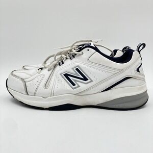 New Balance 608 v5 Mens 12 4E Extra Wide White Navy Training Shoes MX608WN5